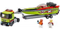 LEGO CITY Le transport du bateau de course 2020